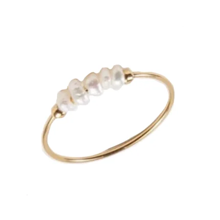 stackable ring, pearl ring, everyday jewelry, minimal style