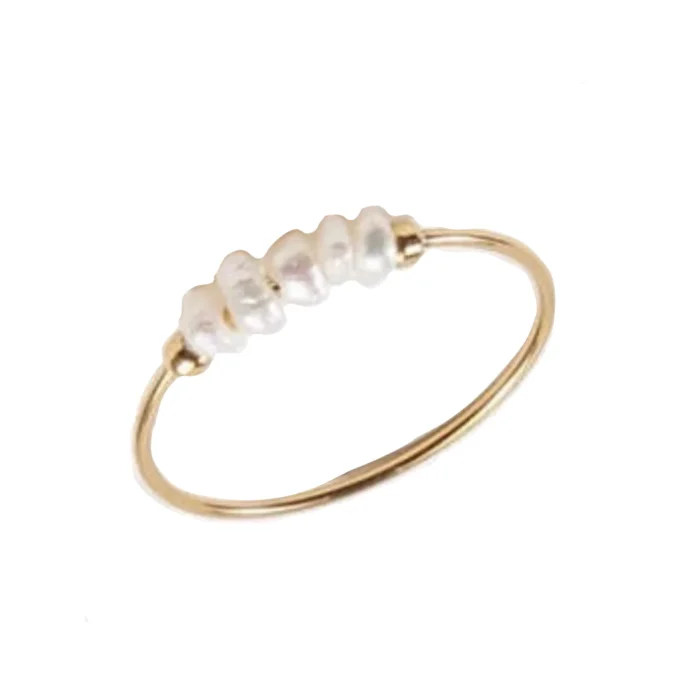 stackable ring, pearl ring, everyday jewelry, minimal style