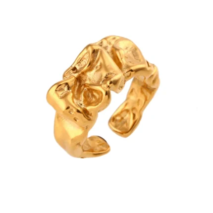 open ring, adjustable ring, minimal gold ring
