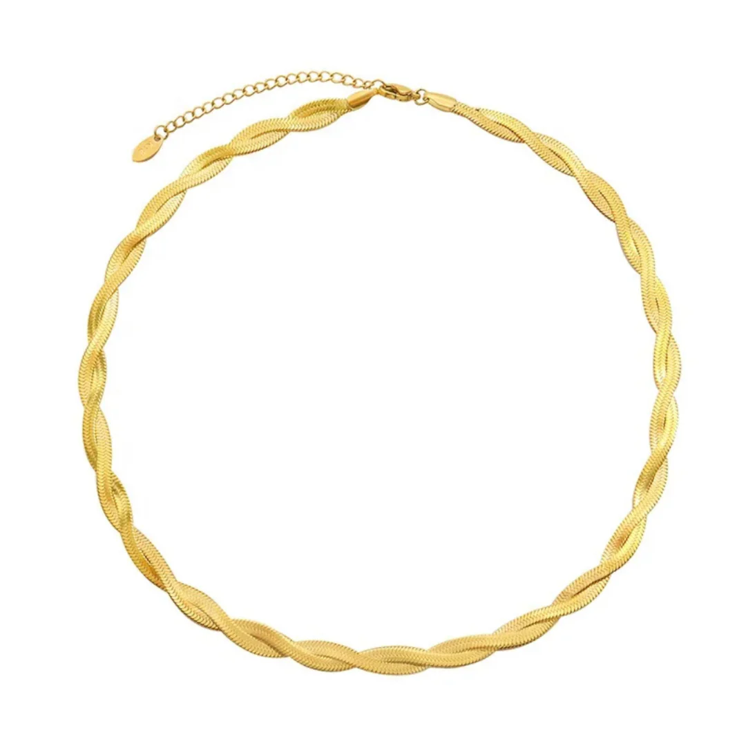 7 modern necklace, statement jewelry, gold plated