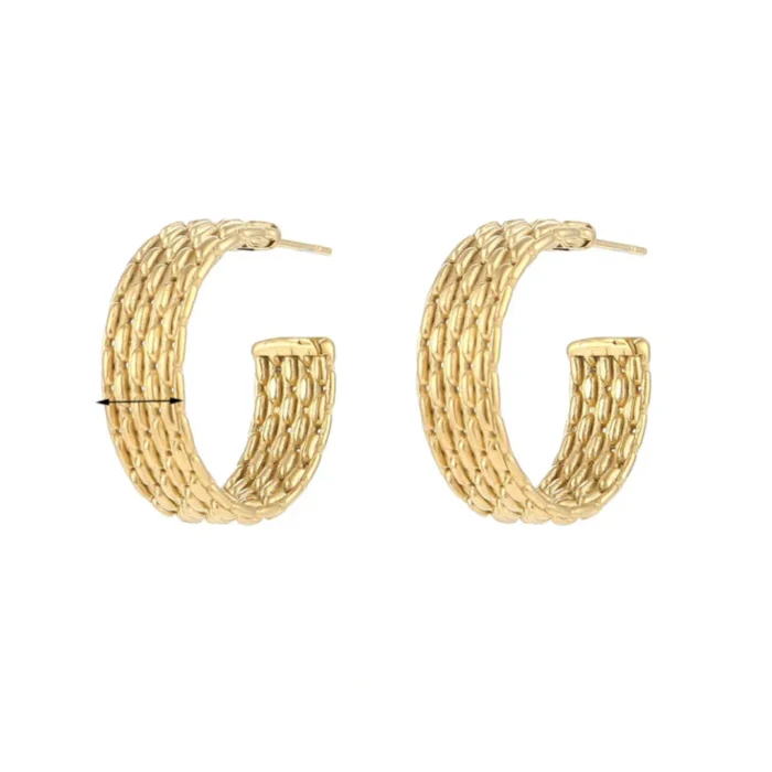 hoop earrings, gold hoops, daily jewelry
