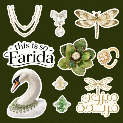 Farida Icons Sticker Sheet